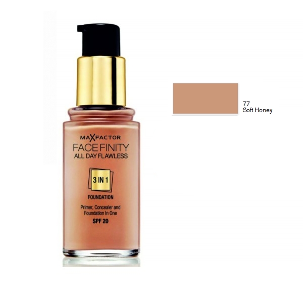 Base Face Finity 3 em 1 77 Soft Honey Max Factor 30mL